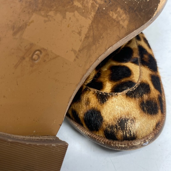 Madewell Animal Print Fur Loafer Shoes Size 6 - Picture 17 of 17